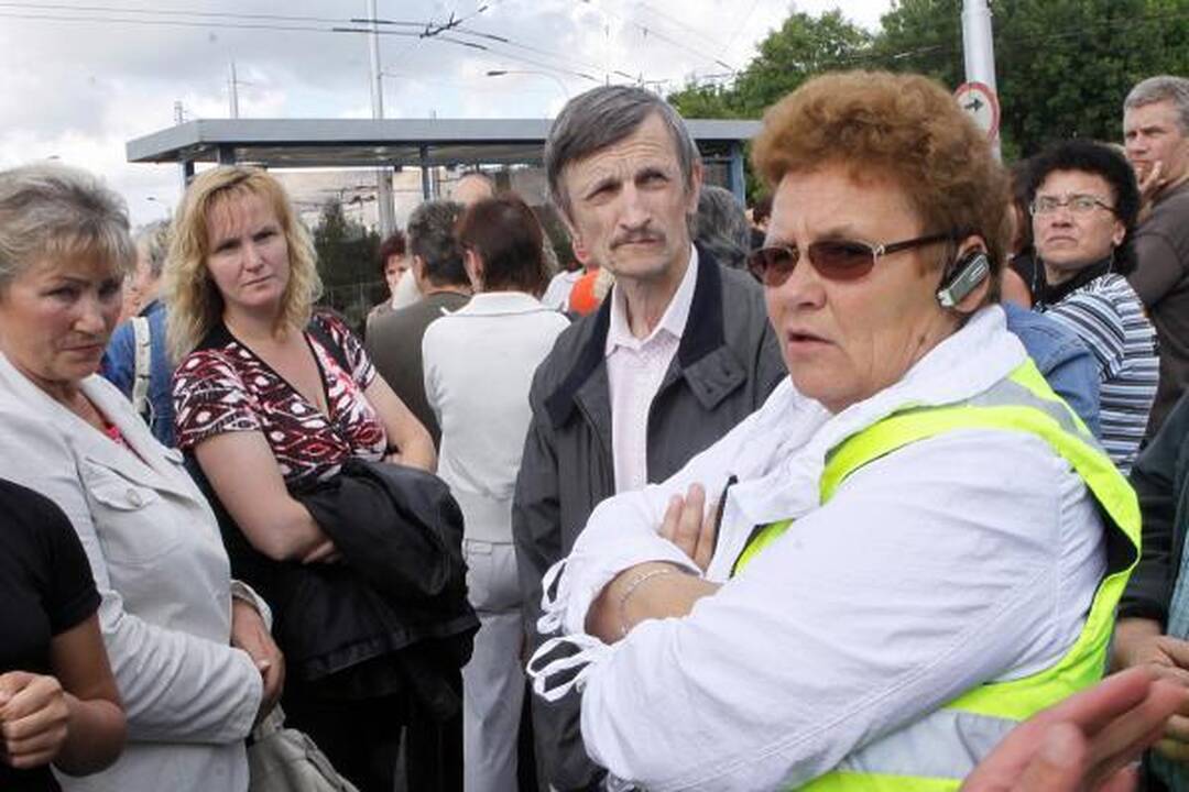 Kaune streikuoja dalis troleibusų vairuotojų