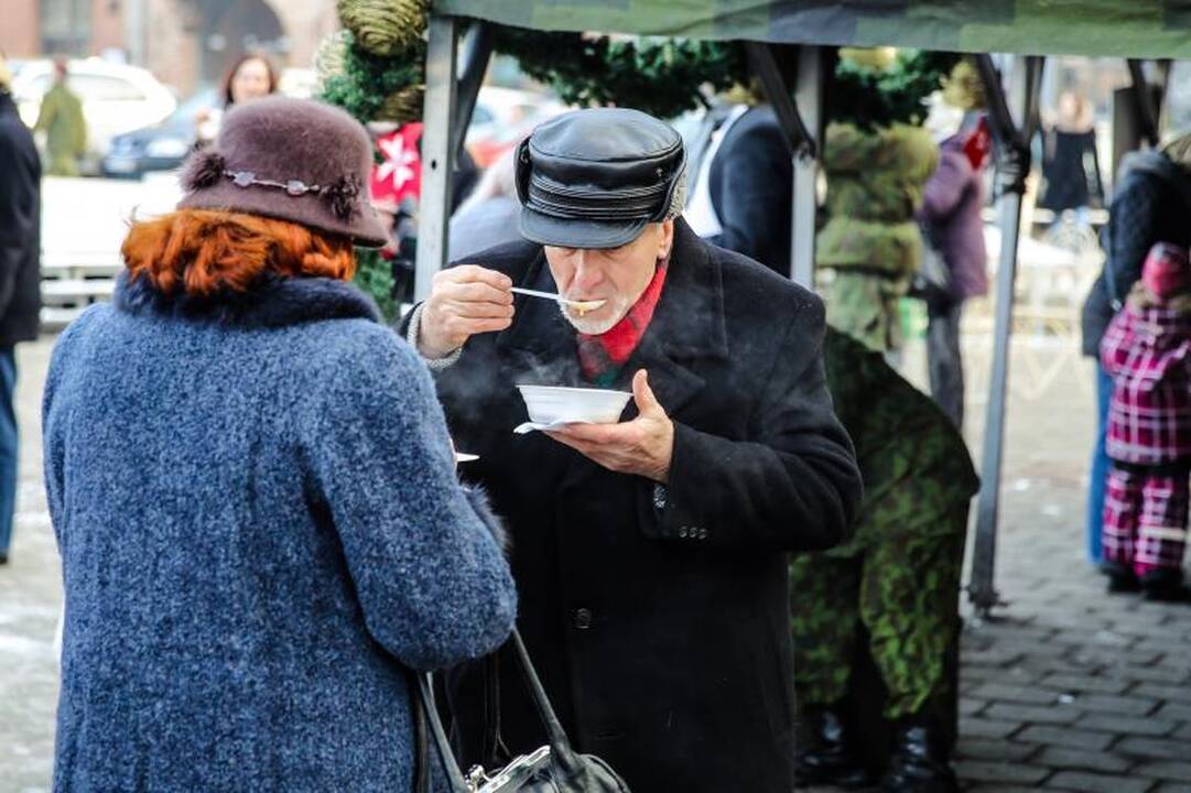 Maltiečiai Kaune vaišino gardžia sriuba 