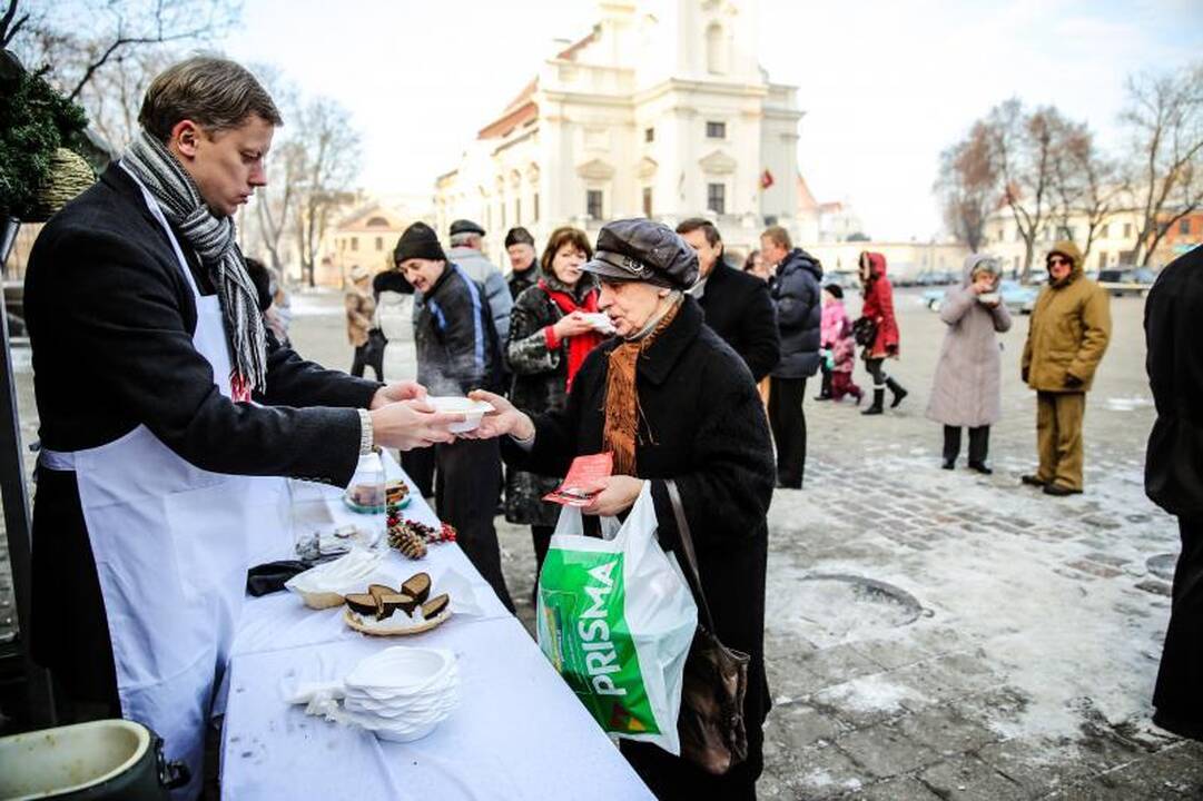 Maltiečiai Kaune vaišino gardžia sriuba 