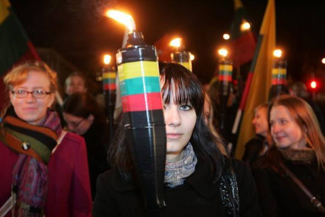 Ramiose nacionalistų eitynėse "garbingiausiu" svečiu buvo K.Uoka  