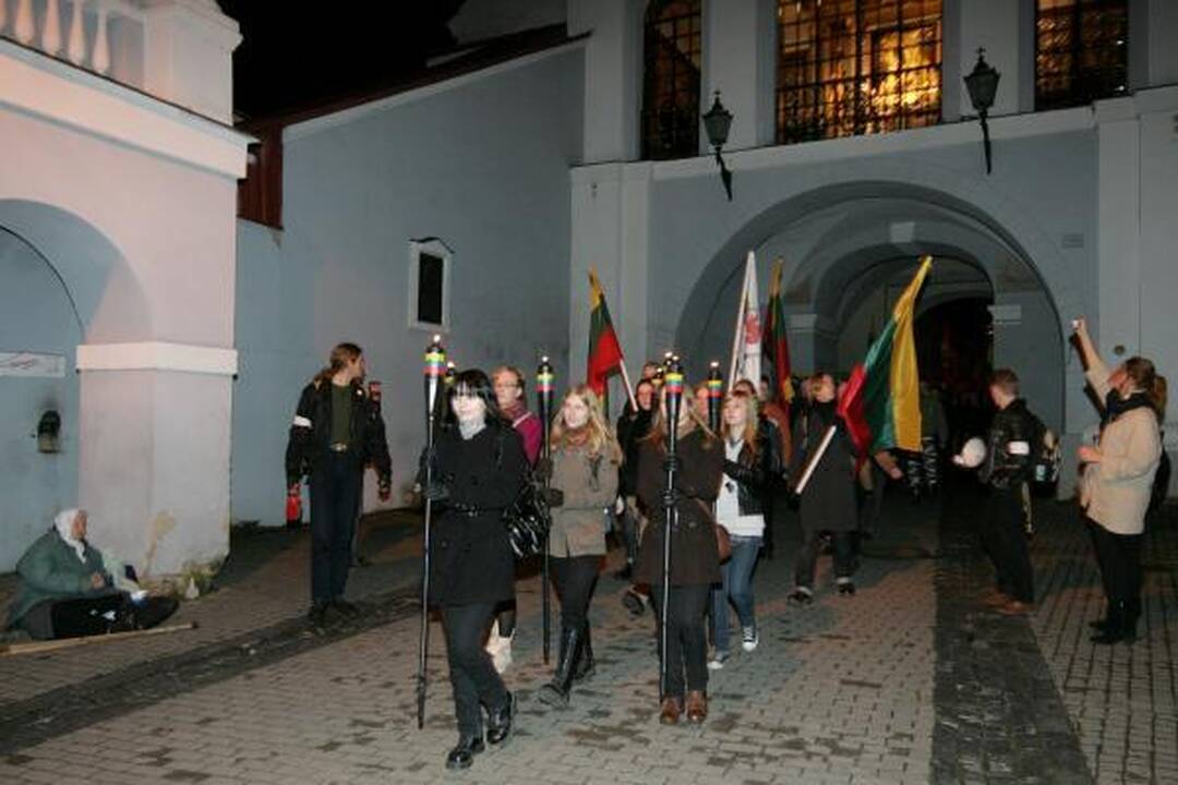 Ramiose nacionalistų eitynėse "garbingiausiu" svečiu buvo K.Uoka  