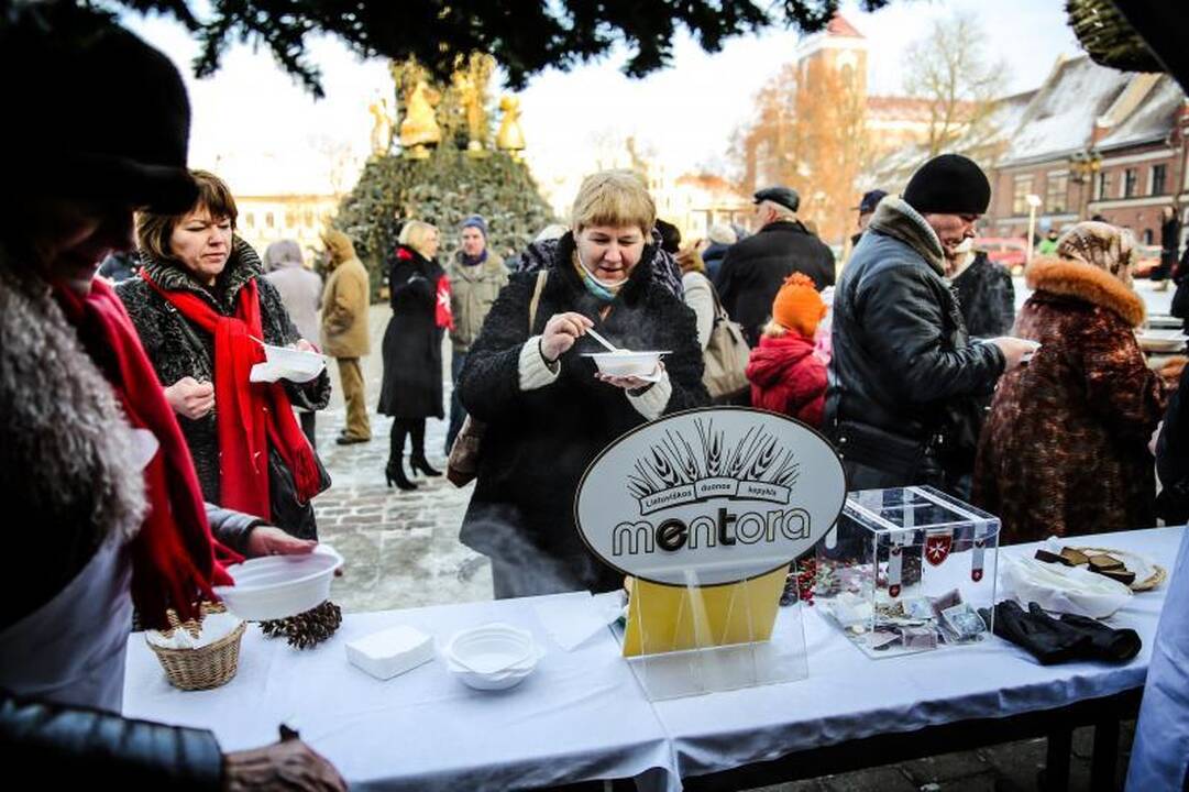 Maltiečiai Kaune vaišino gardžia sriuba 