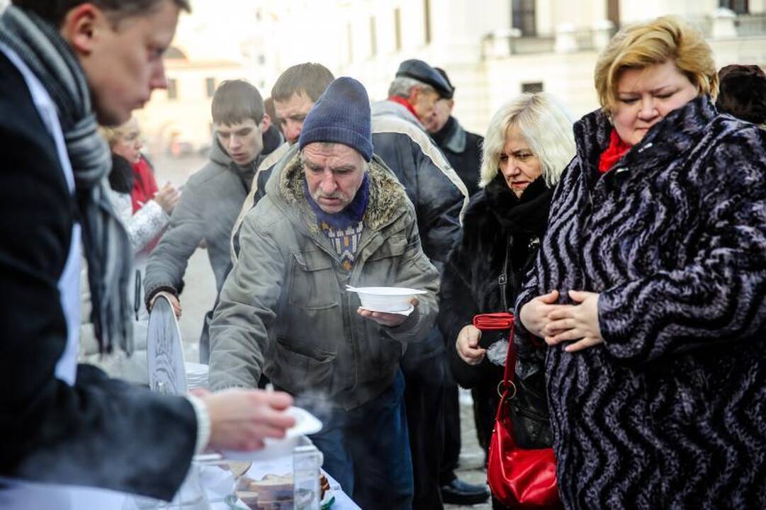 Maltiečiai Kaune vaišino gardžia sriuba 