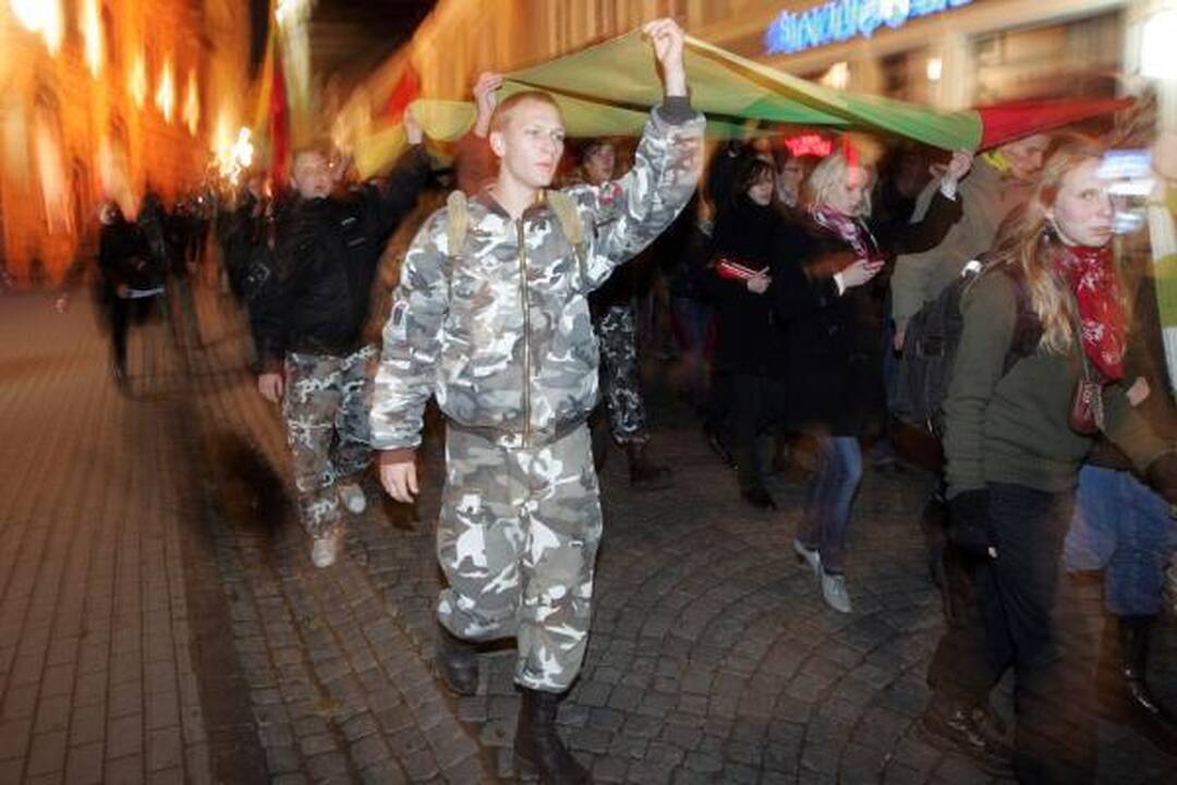 Ramiose nacionalistų eitynėse "garbingiausiu" svečiu buvo K.Uoka  