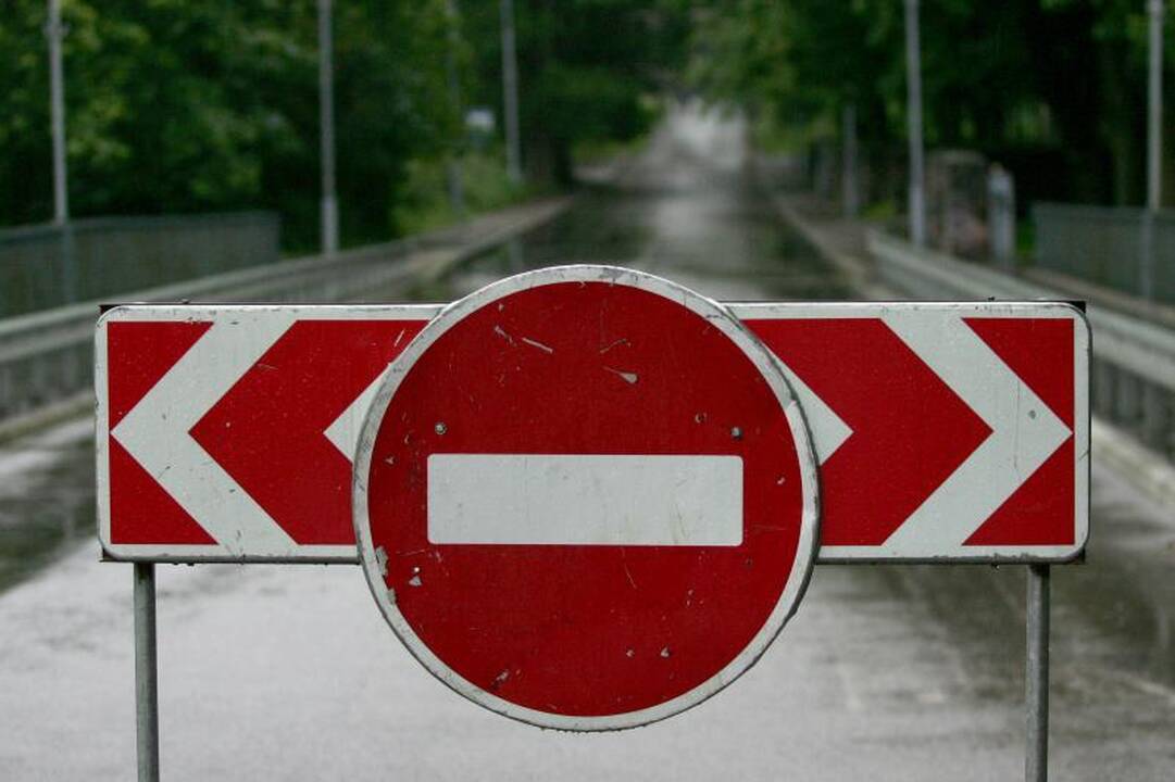 Šiąnakt bus draudžiamas transporto eismas Pylimo gatvėje
