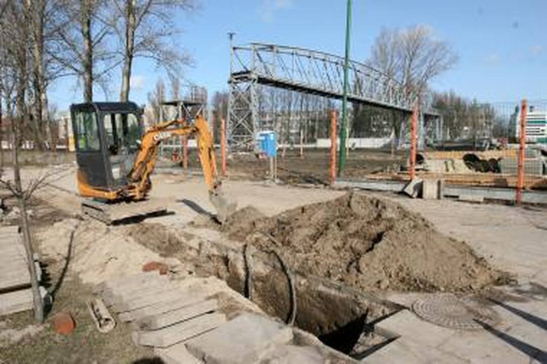 Tilto statytojai dalį Klaipėdos paliko be elektros