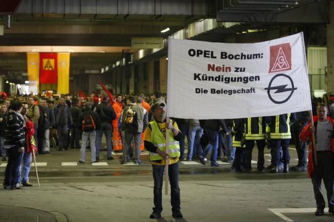GM ramina streikuojančius "Opel" darbuotojus