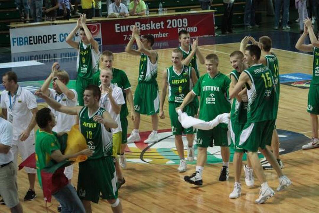 Jaunučiai žengė į Europos čempionato pusfinalį
