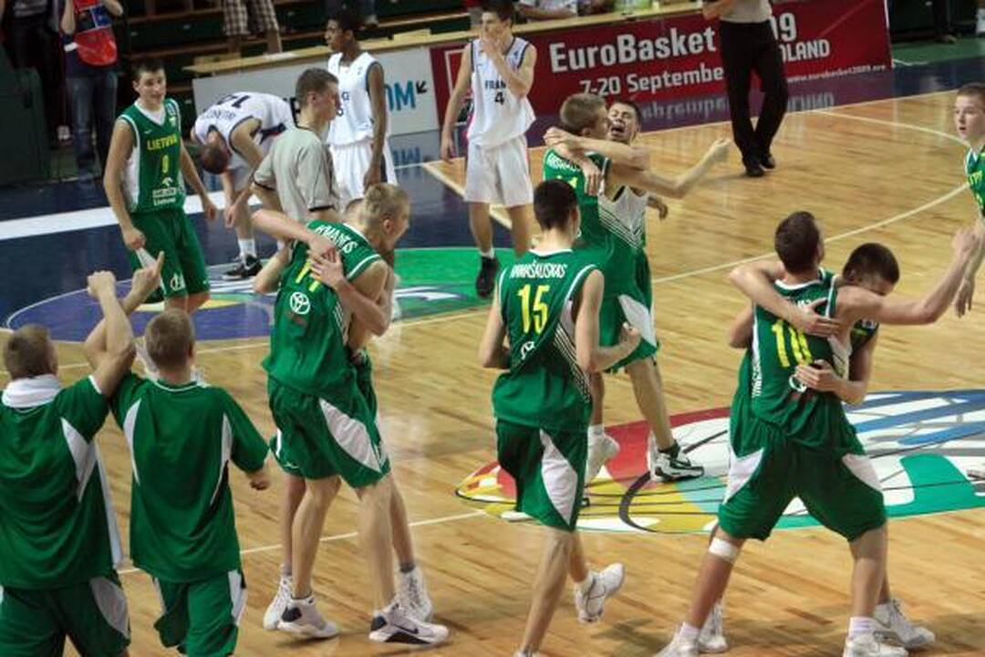 Jaunučiai žengė į Europos čempionato pusfinalį