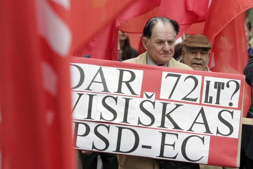Gegužės 1-ąją minėjo frontininkai, prorusiškas jaunimas ir profsąjungos (papildyta)