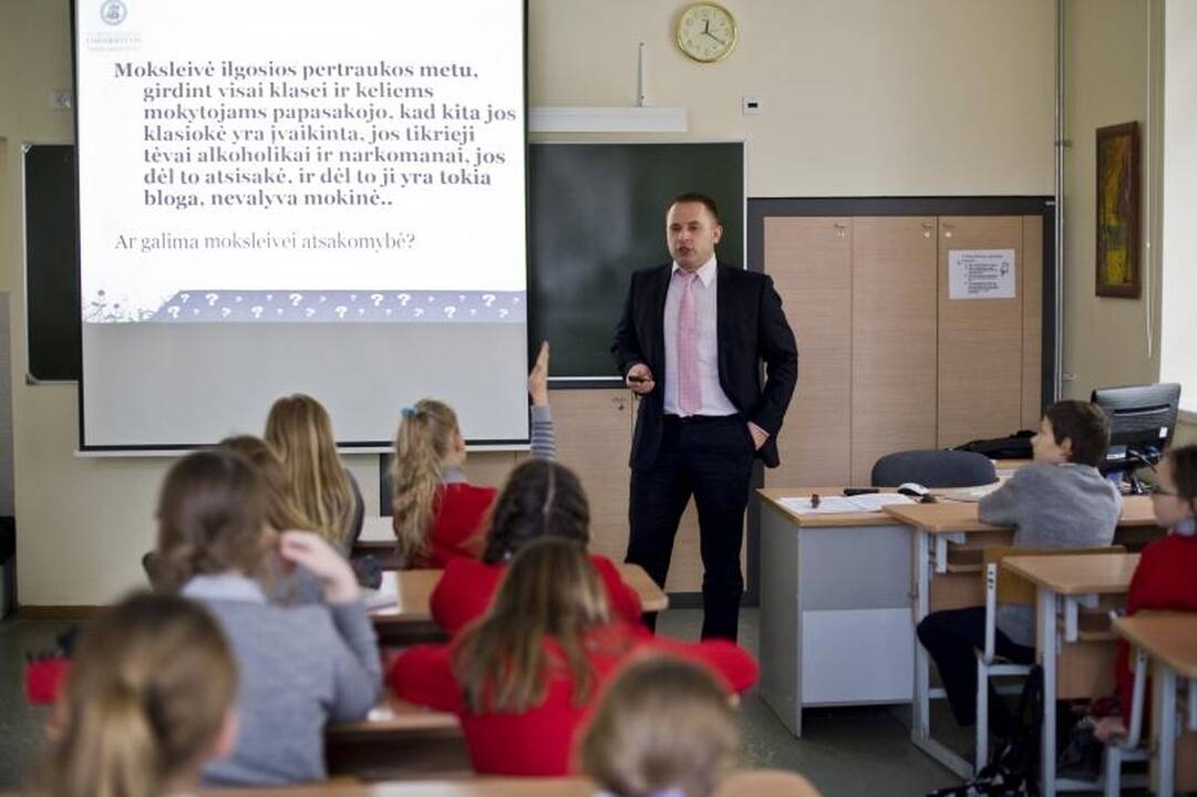 Gimnazistai mokėsi valdyti pyktį ir pasakyti „ne“ narkotikams