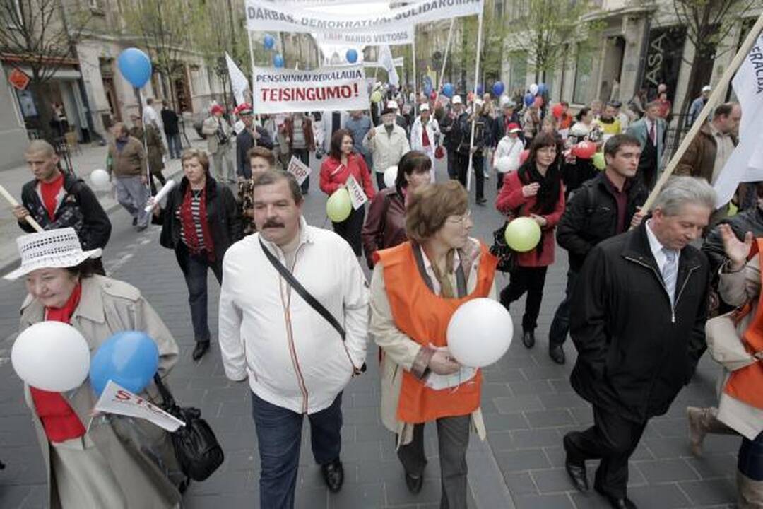 Gegužės 1-ąją minėjo frontininkai, prorusiškas jaunimas ir profsąjungos (papildyta)