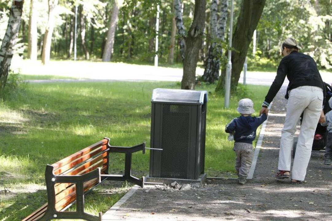 Į Klaipėdos poilsio parką įsisuko vandalai