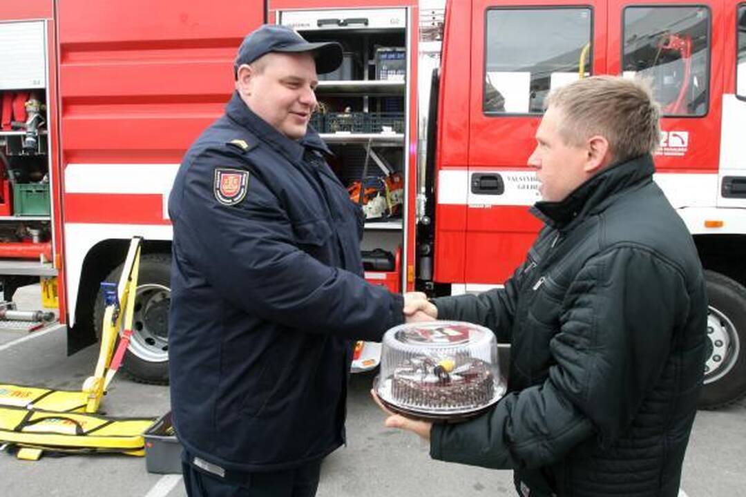 Šv. Florijono dieną Klaipėdos ugniagesiai šventė kukliai