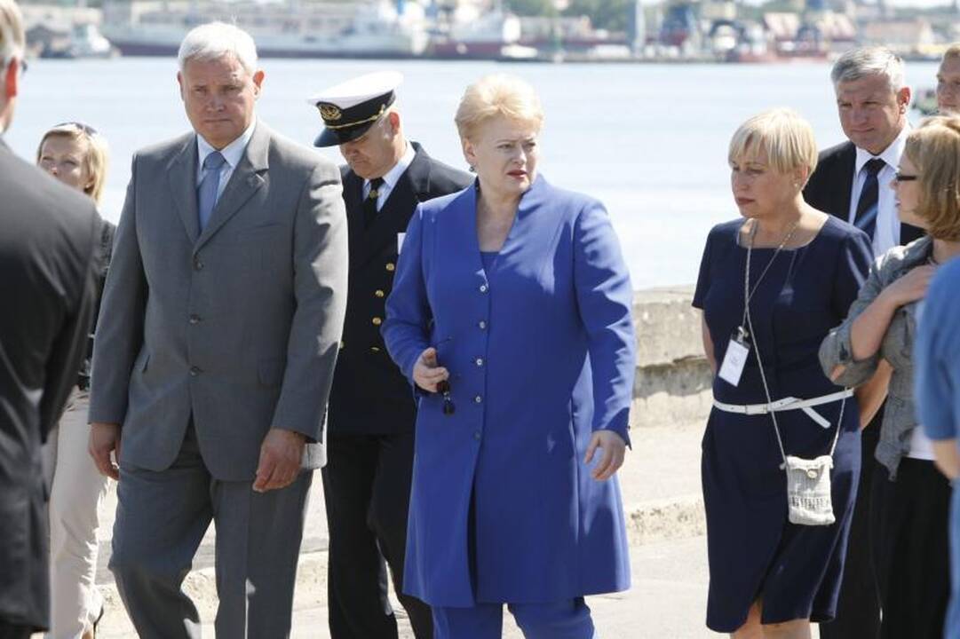 Prezidentė D.Grybauskaitė dėkojo Klaipėdos jūrininkams