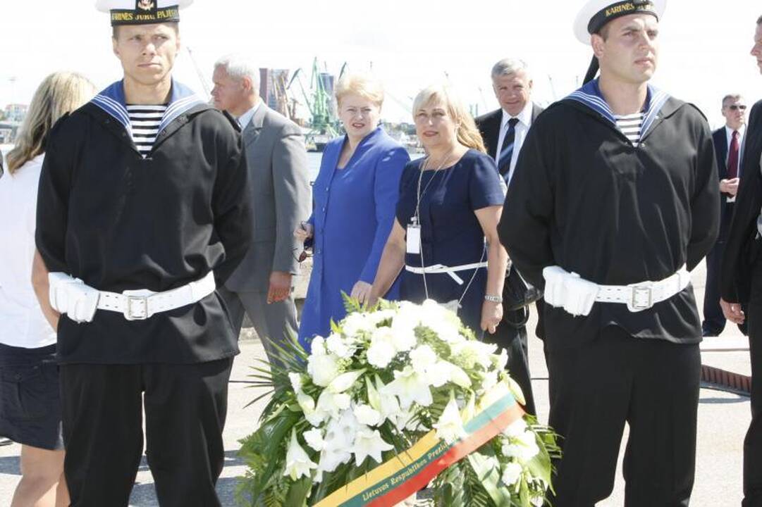 Prezidentė D.Grybauskaitė dėkojo Klaipėdos jūrininkams