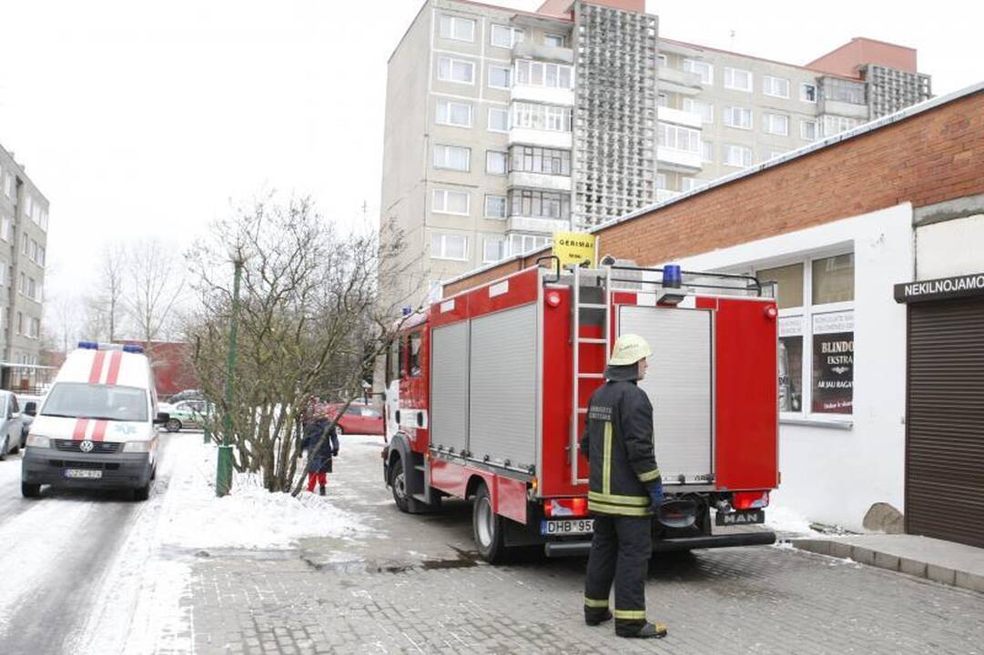 Klaipėdoje prekybos centre kilo gaisras 