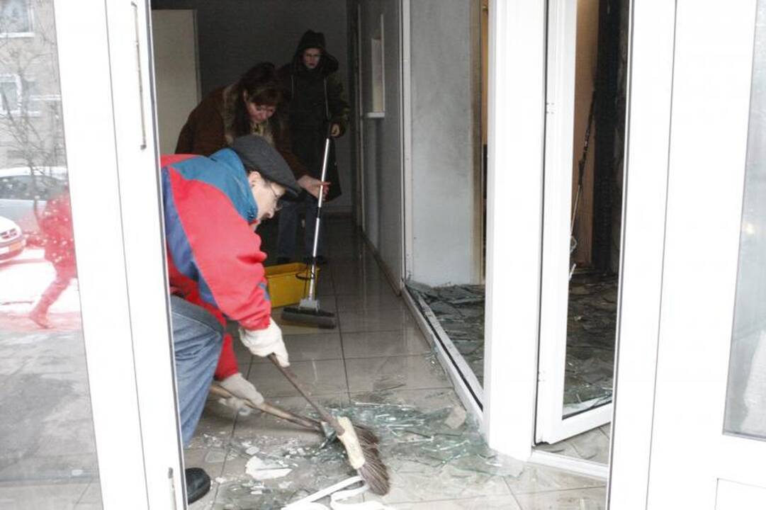 Klaipėdoje prekybos centre kilo gaisras 