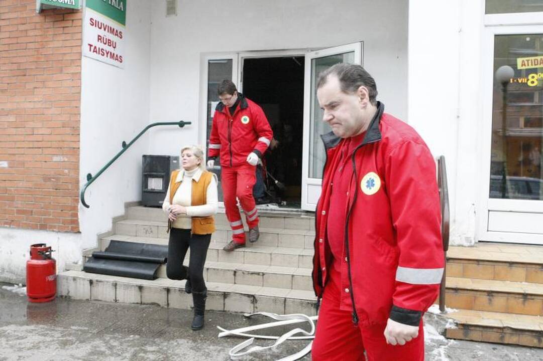 Klaipėdoje prekybos centre kilo gaisras 