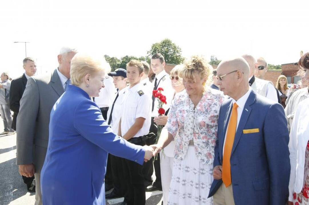 Prezidentė D.Grybauskaitė dėkojo Klaipėdos jūrininkams