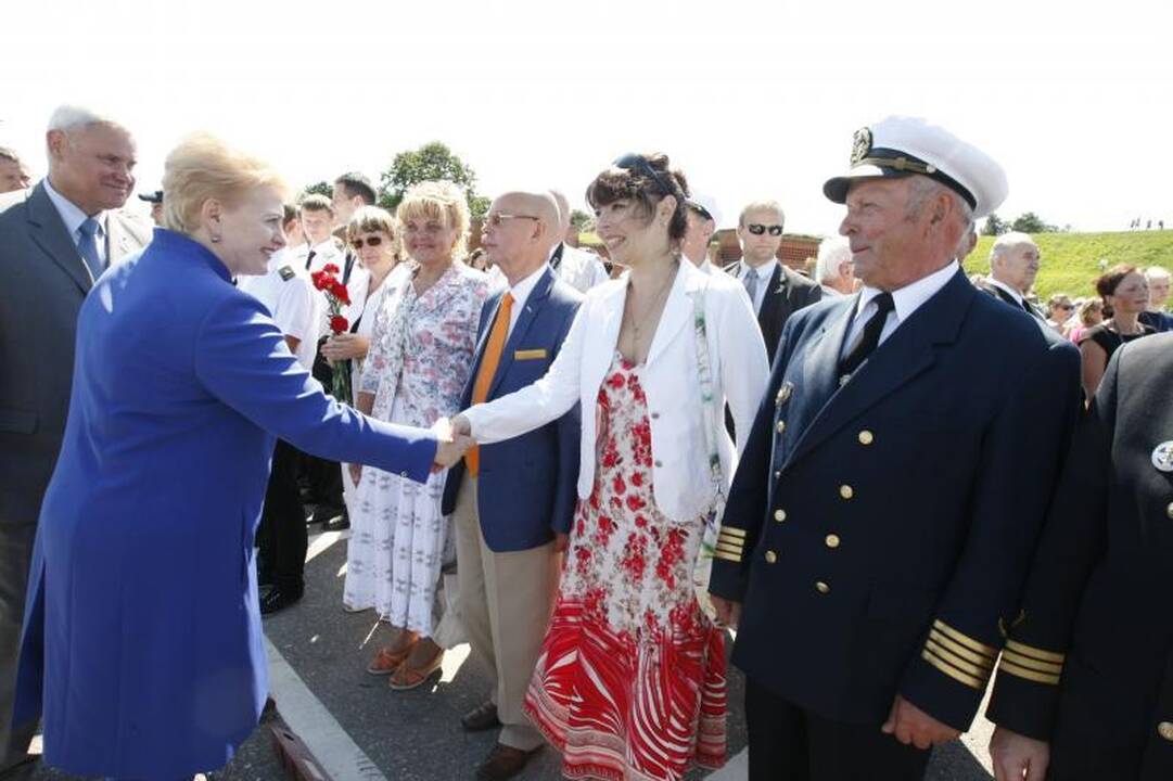 Prezidentė D.Grybauskaitė dėkojo Klaipėdos jūrininkams