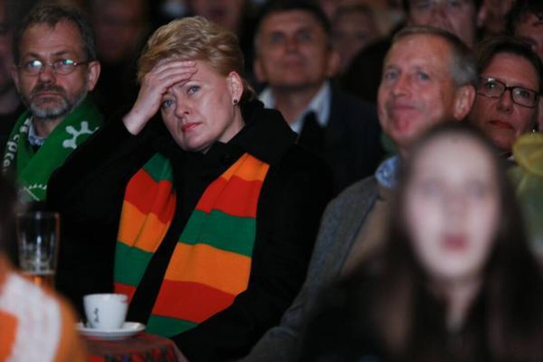 D.Grybauskaitė ragino tikėti Lietuvos rinktinės sėkme