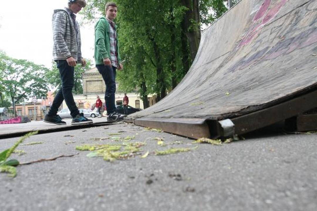 Dėl vienintelio Klaipėdoje skeitparko – paauglių skundai