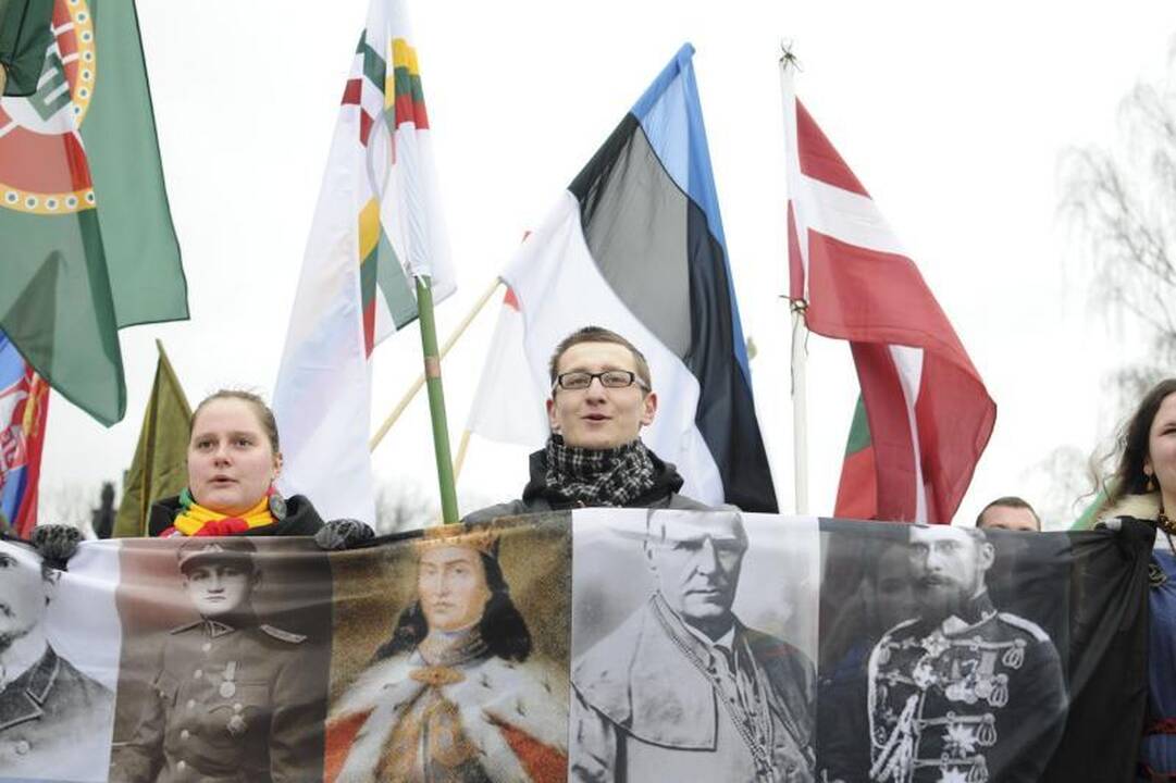 Kovo 11-osios eitynėse - ir kaukolės, ir provokacijos