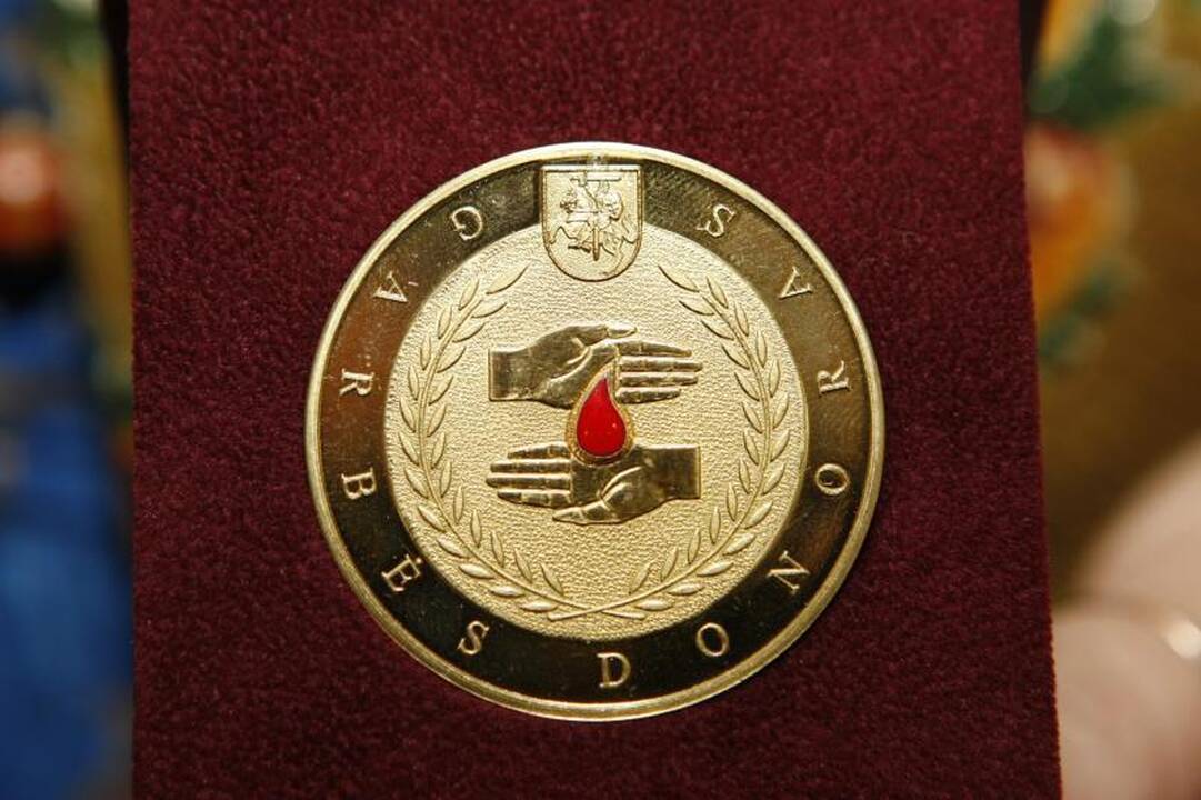 Neatlygintiniems kraujo donorams iš Klaipėdos - ordinas ir padėkos