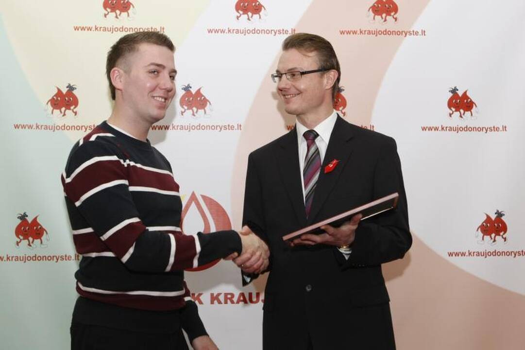 Neatlygintiniems kraujo donorams iš Klaipėdos - ordinas ir padėkos