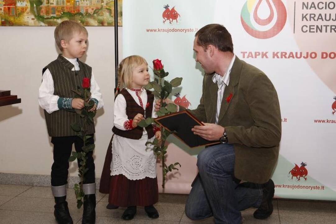 Neatlygintiniems kraujo donorams iš Klaipėdos - ordinas ir padėkos