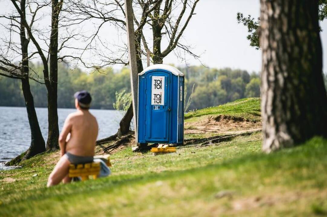 Kauno paplūdimiuose darbo dieną karaliauja pensininkai