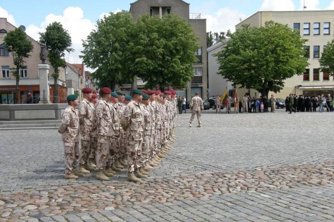 Klaipėdoje sutikti iš Afganistano grįžę kariai