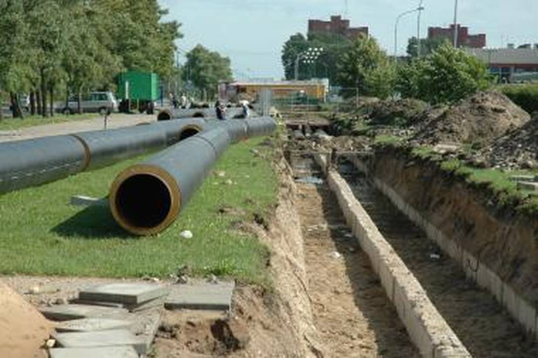 Rekonstruota pusė šiemet numatytų šilumos trasų