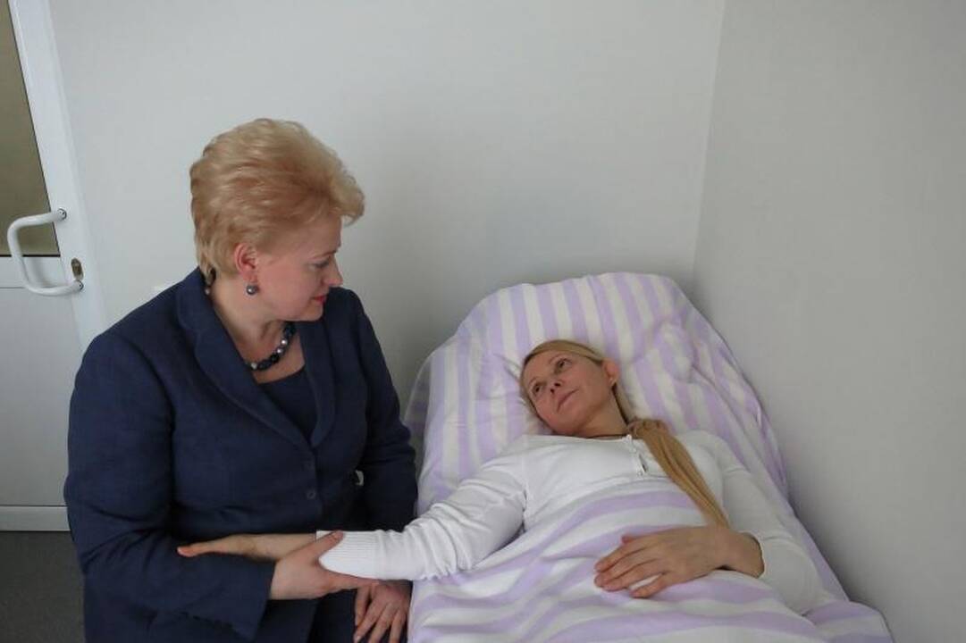 J.Tymošenko ligoninėje lankiusi D.Grybauskaitė: ji niekuo nesiskundė