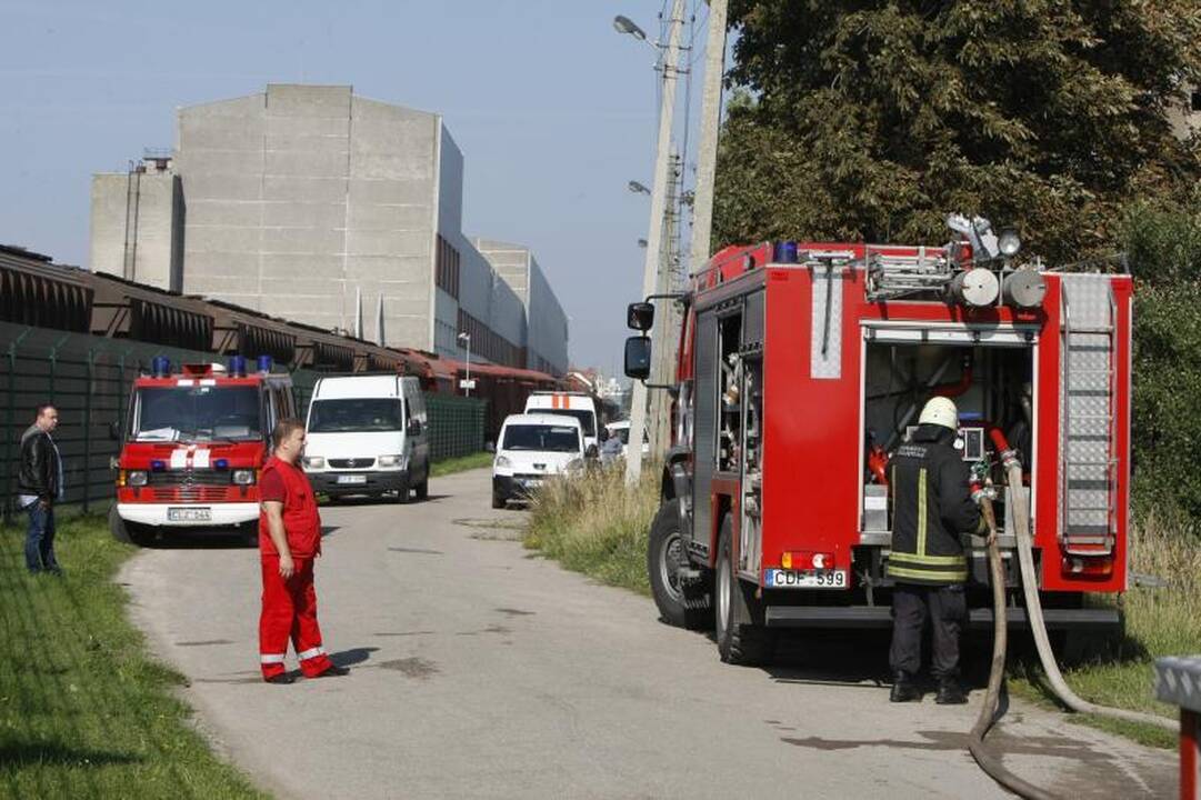 Klaipėdoje netoli uosto degė negyvenamas namas