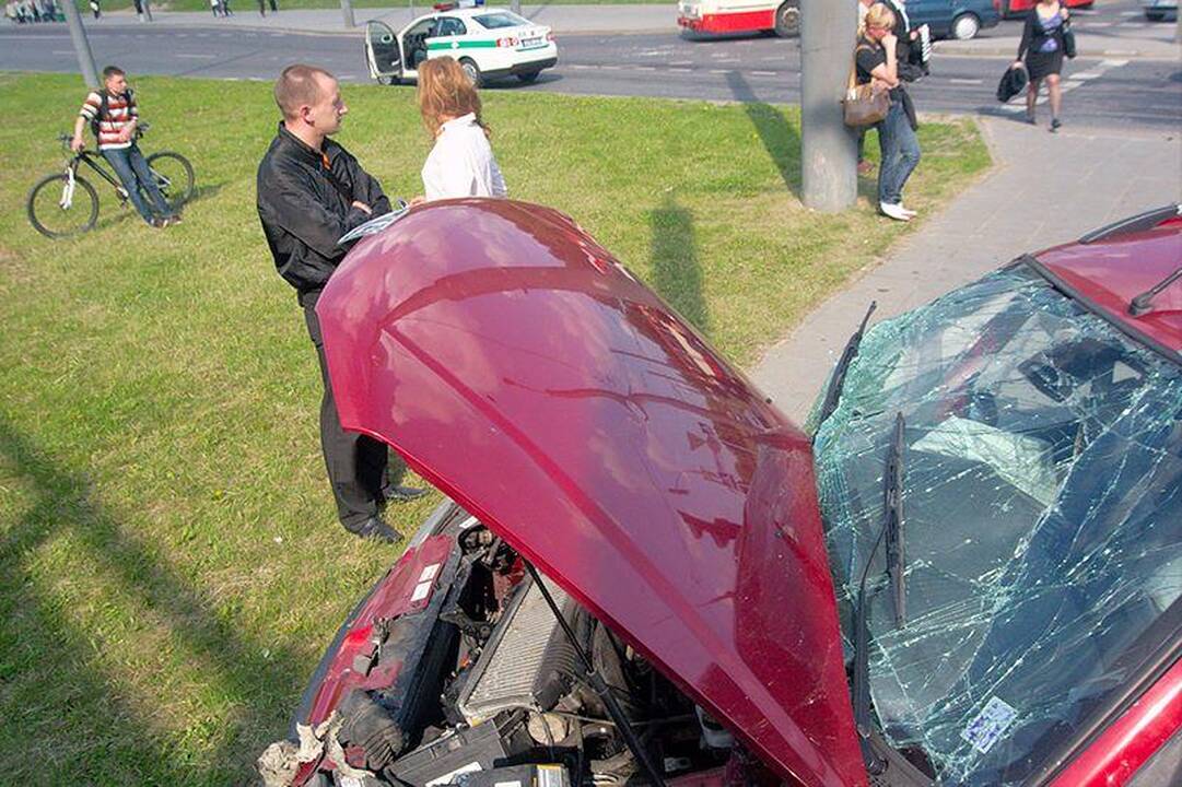Sankryžoje prie Spaudos rūmų – vėl avarija