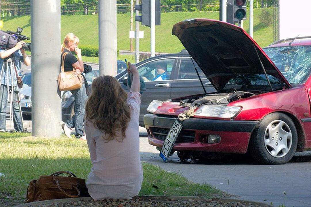 Sankryžoje prie Spaudos rūmų – vėl avarija