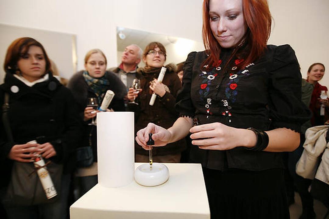 Parodos eksponatais tapo rožių aromatai