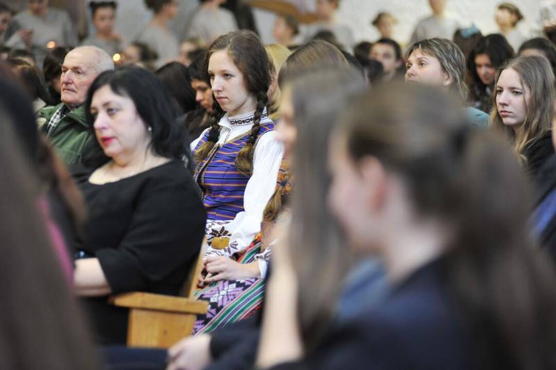 Prisimenant J.Vileišį, mokykloje skambėjo dainos