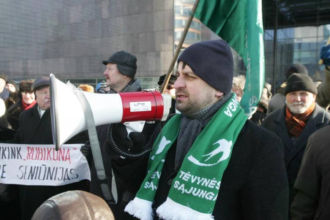 Akistatos su protestuotojais A.Zuokas nepabūgo