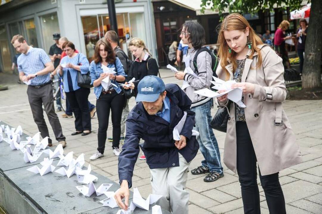 Protestas dėl atleisto „Verslios Lietuvos“ vadovo persikėlė į Kauną