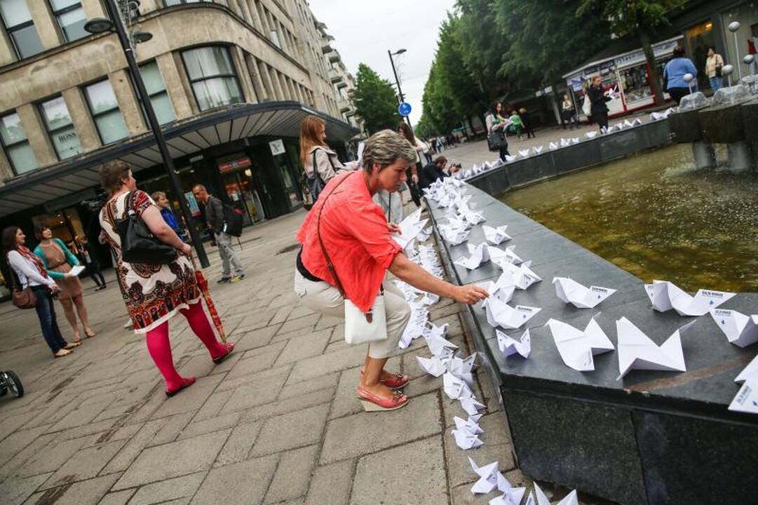 Protestas dėl atleisto „Verslios Lietuvos“ vadovo persikėlė į Kauną
