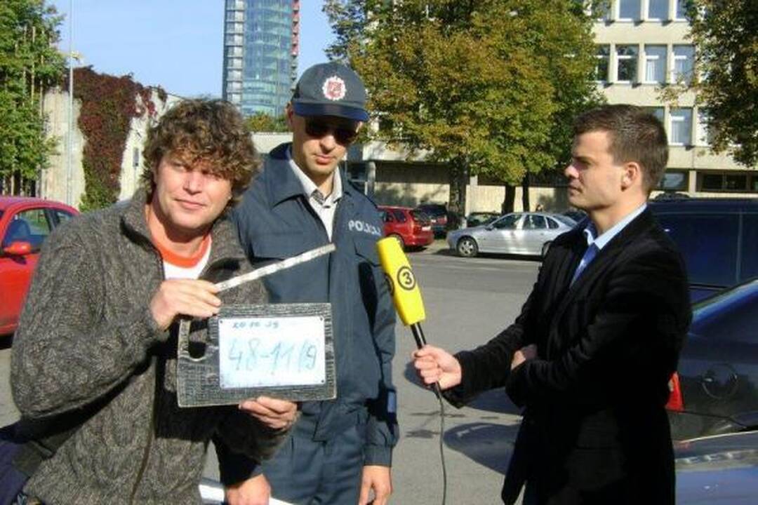 TV3 sporto žurnalistas M.Rainys nusifilmavo seriale