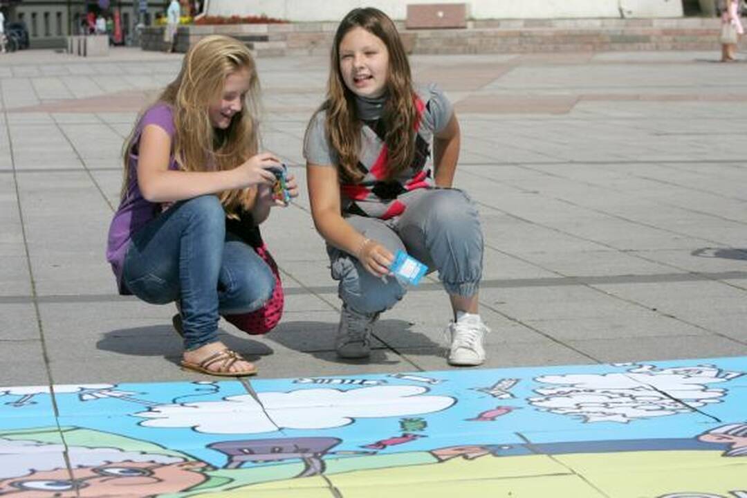 Vilniaus centre - šeimų protestas prieš homoseksualus