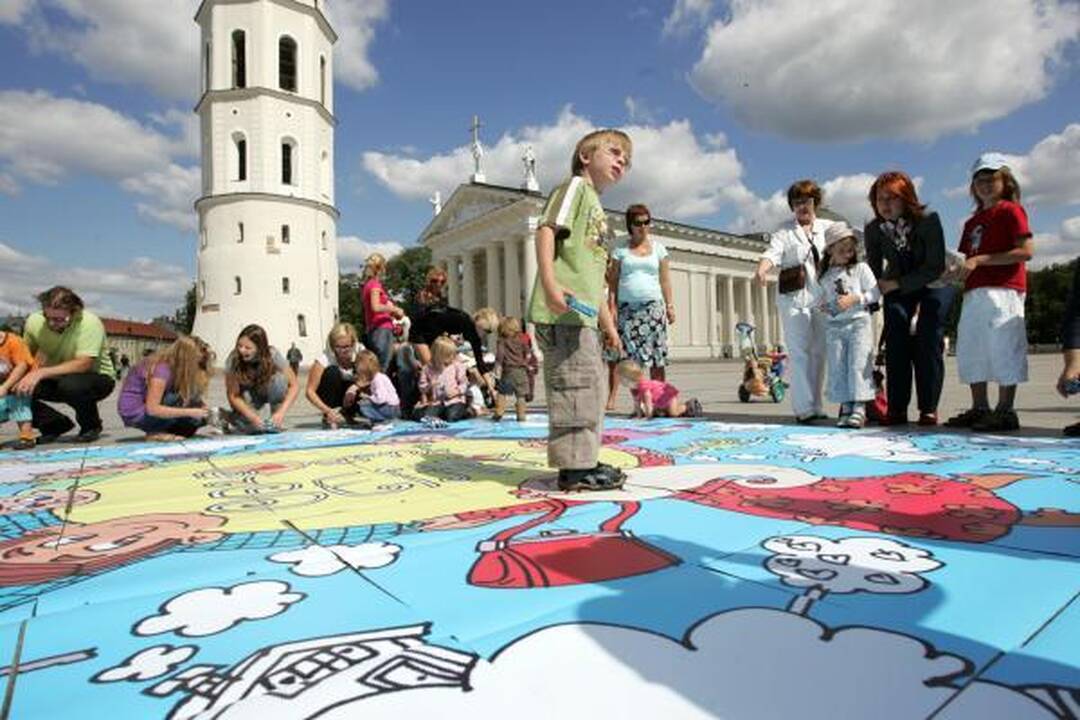 Vilniaus centre - šeimų protestas prieš homoseksualus