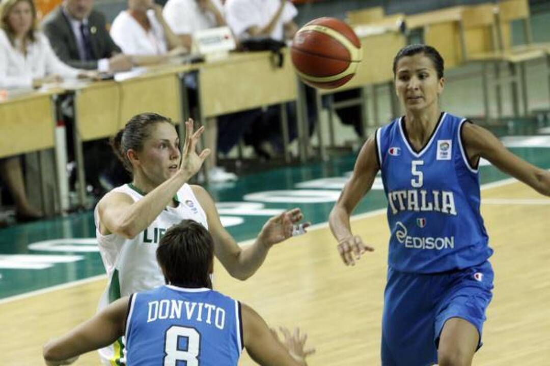 Lietuvos krepšininkės italėms neatsirevanšavo