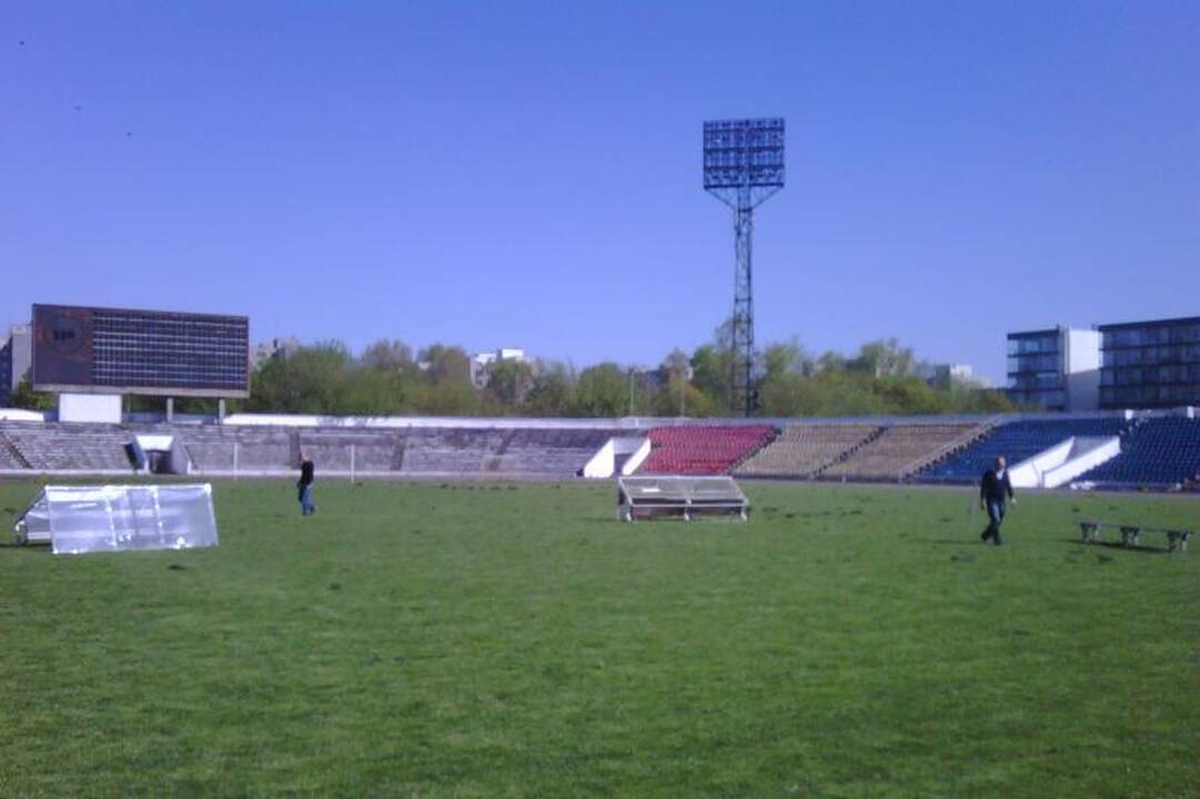 Vandalai nuniokojo Vilniaus „Žalgirio“ stadioną