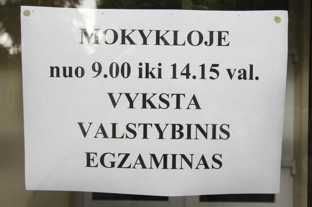 Iš lietuvių kalbos egzamino - tiesiai į ligoninę