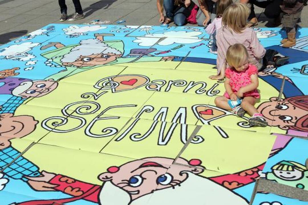 Vilniaus centre - šeimų protestas prieš homoseksualus